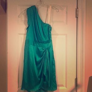 BCBG Generation one shoulder cocktail dress